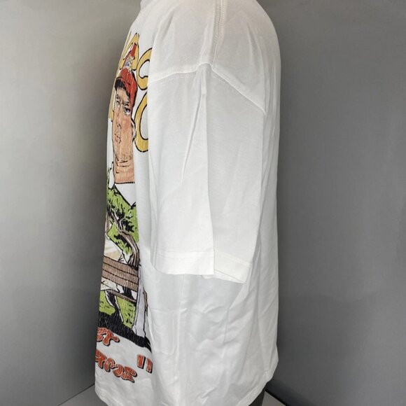 NEW VALLEY FOREVER DREAMS Forrest Gump Graphic T-Shirt – White/Multi – Size L - Picture 7 of 8